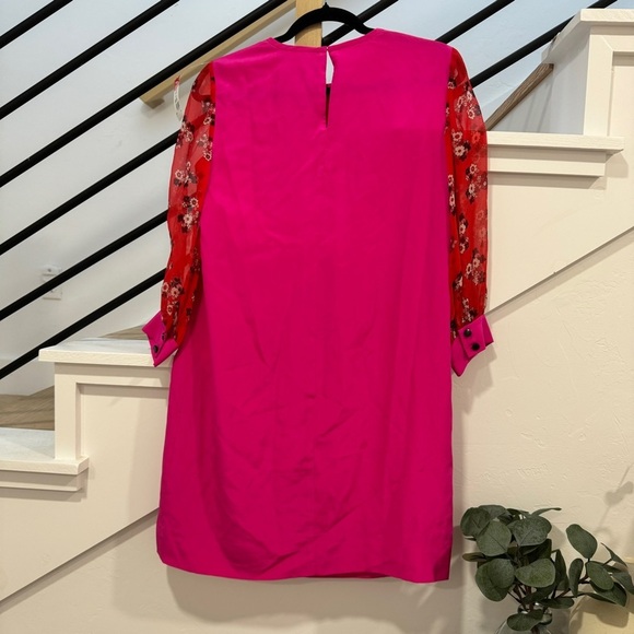 Kate Spade Silk Floral Printed Long Sleeve Dress - Picture 3 of 3